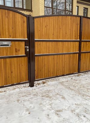 Купить стальные ворота Неман 01 в Москве с доставкой и установкой