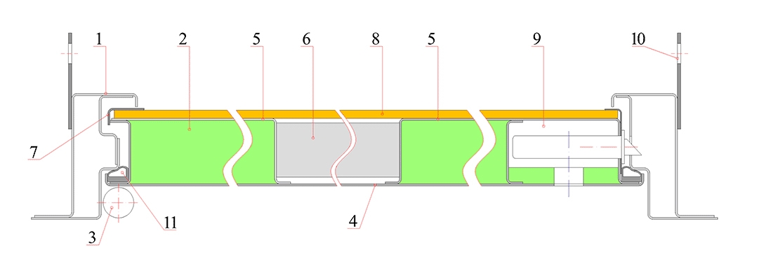 Схема дверного блока Неман K-7
