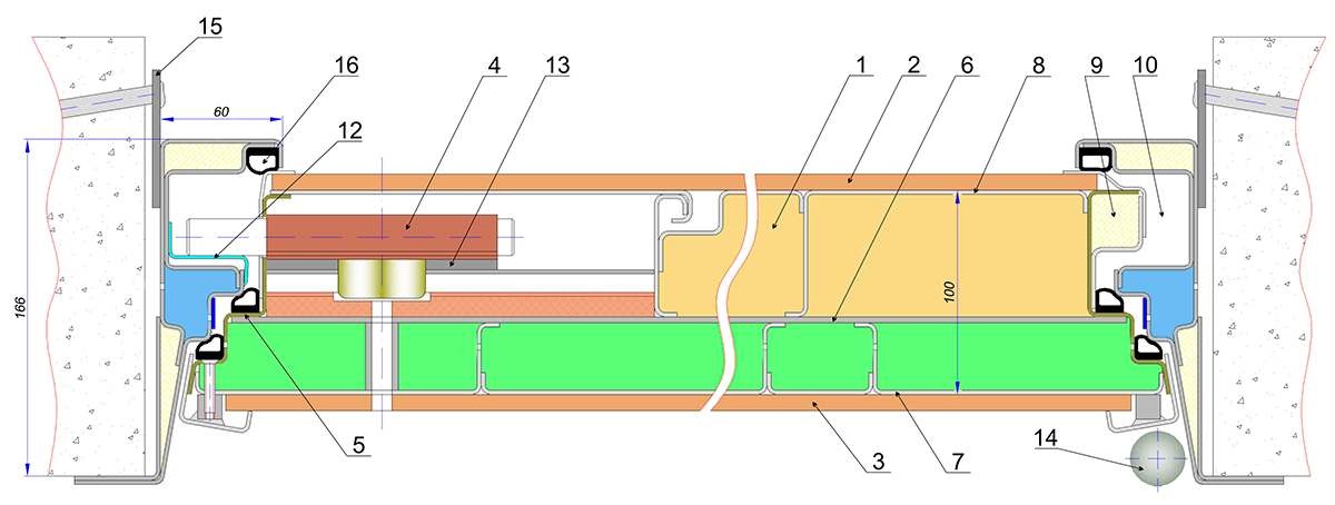 Схема дверного блока Неман Н-110